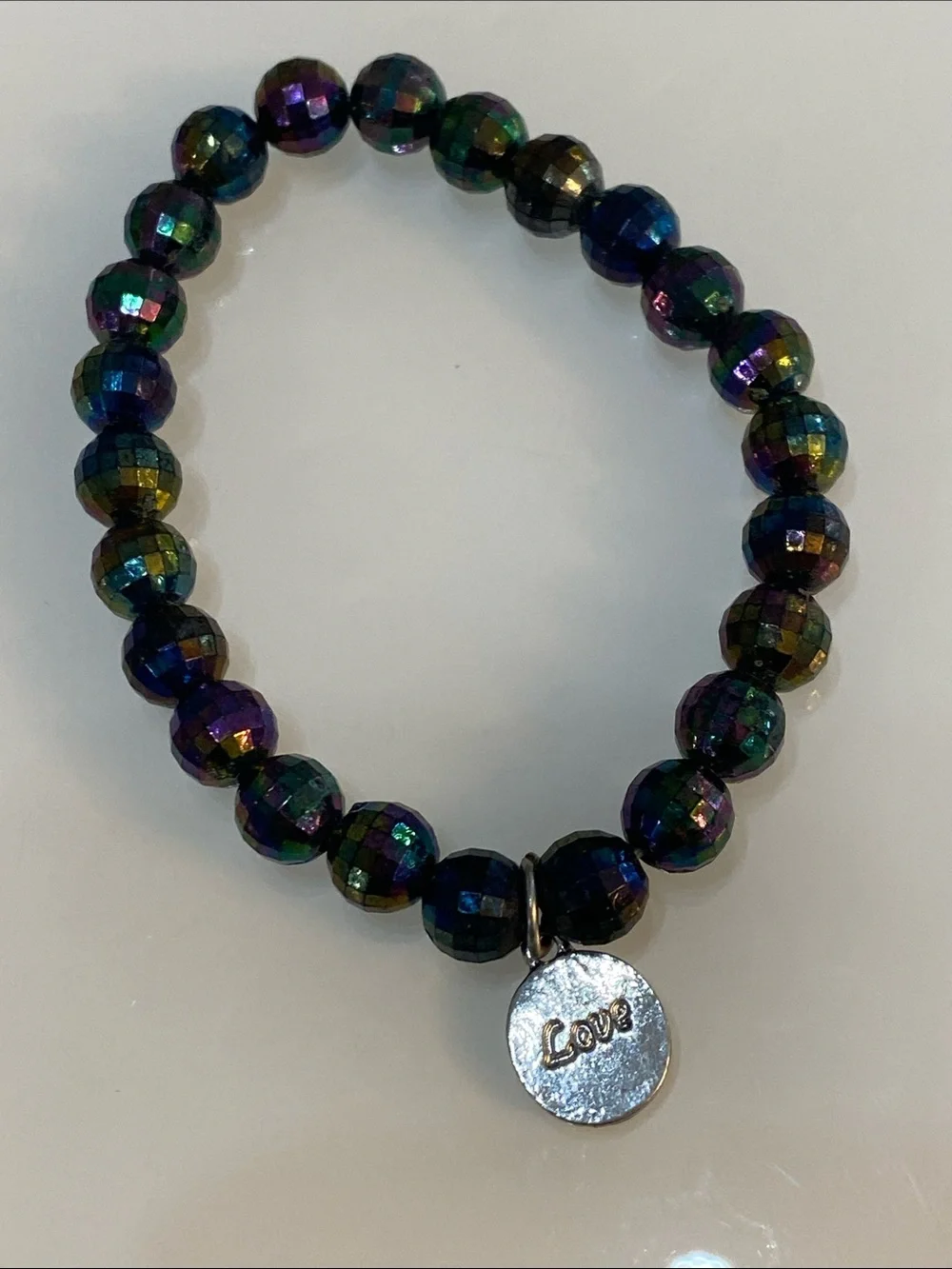 Love beaded bracelet